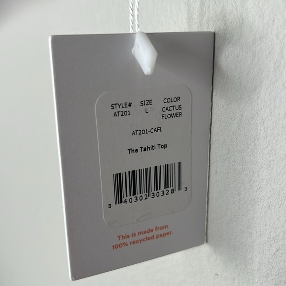 Andie Swim The Tahiti Bikini Top in Cactus Flower Purple Size Large NWT! - Picture 4 of 6